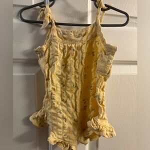 NWOT 9 Month Yellow Floral Little Co. by Lauren Conrad Romper